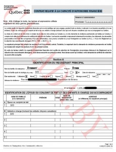 CONTRAT RELATIF À LA CAPACITÉ D’AUTONOMIE FINANCIÈRE страница 1